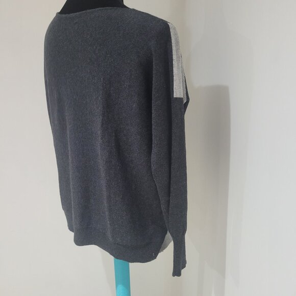 Zaket & Plover Whirlwhind Sweater Size XS Grey and Blue Cashmere Cotton Blend - Picture 4 of 12
